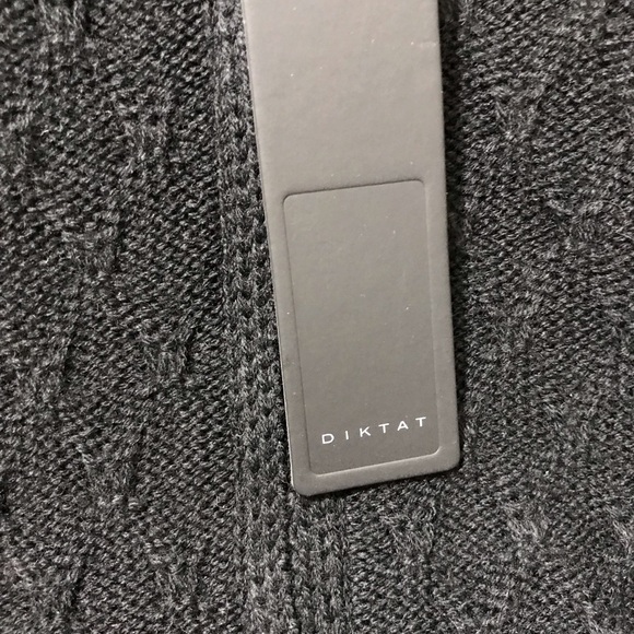 DIKTAT Italian urban chic wool blend cardigan 40US - Picture 6 of 11